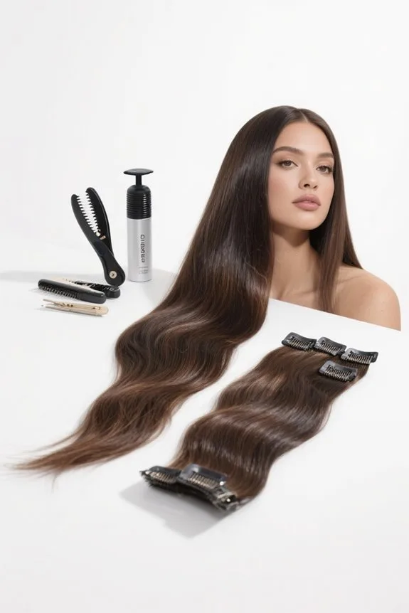 best clip in hair extensions