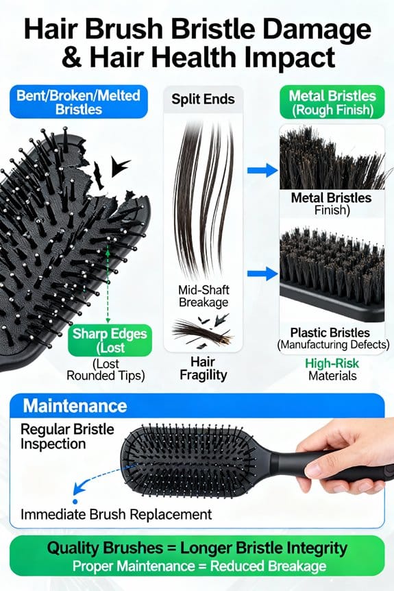 brush care prevents hair breakage