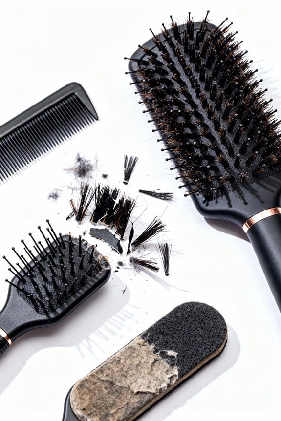 brush causing scalp damage