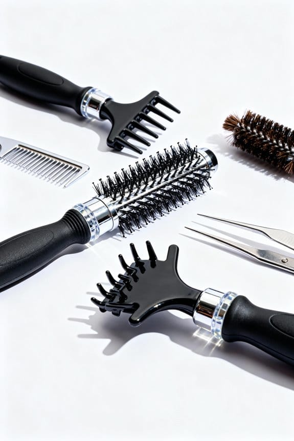 creative hair parting techniques