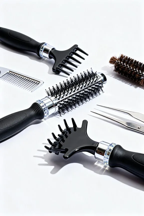 creative hair parting techniques