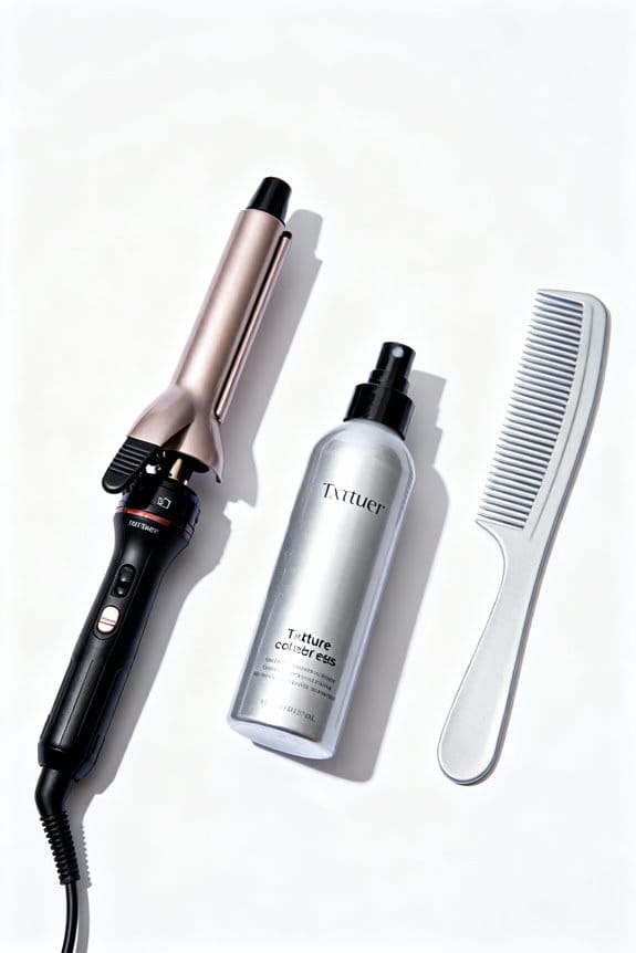 curled tousled hair technique