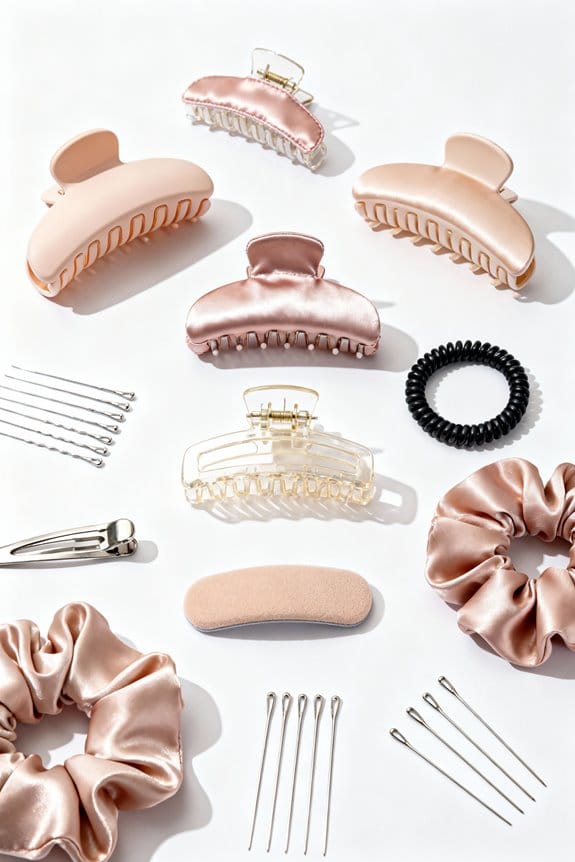 damage free long hair clips