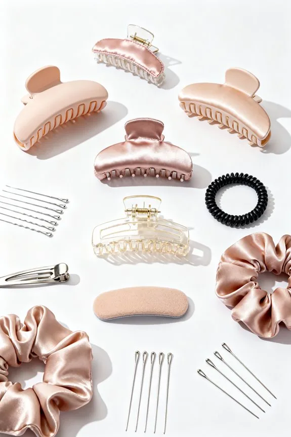 damage free long hair clips