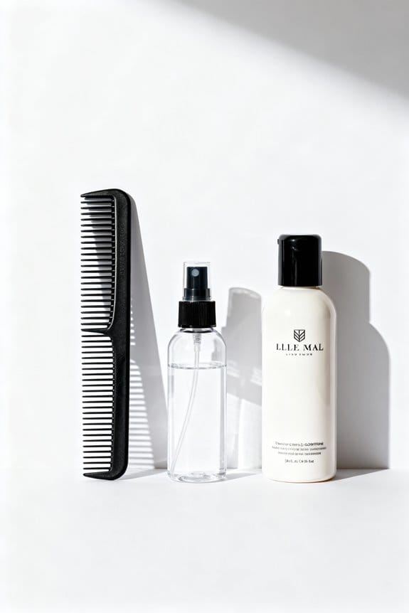 damp detangling for smoothness