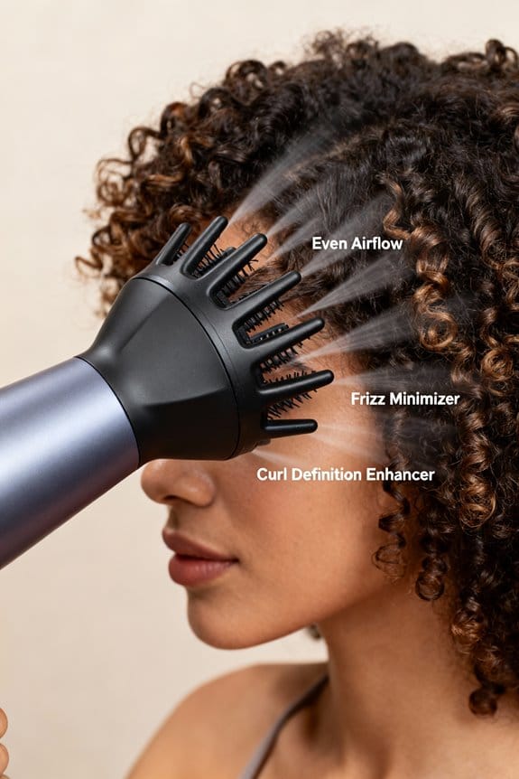 defined curls reduced frizz
