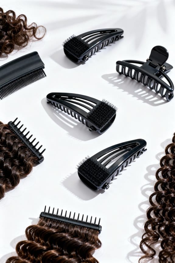 gentle clips for curly hair