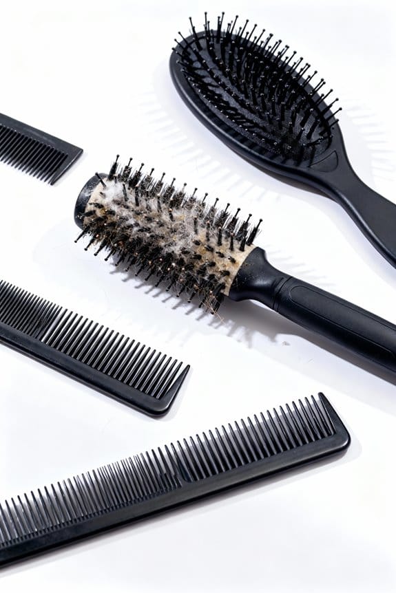 hairbrush cleaning necessity signs