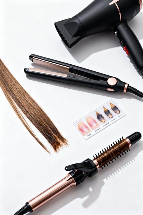 heat damages hair cuticles
