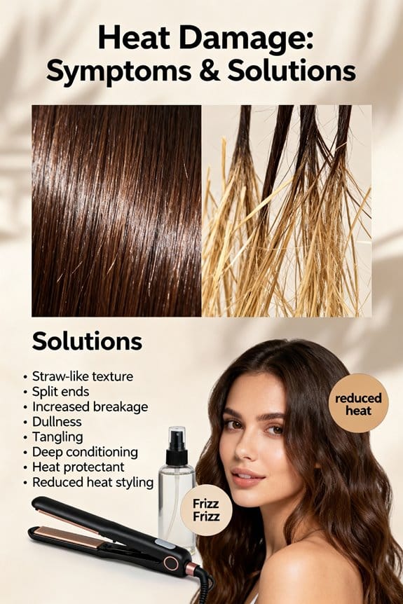 heat induced hair damage