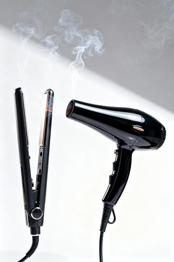 heat styling chemical emissions