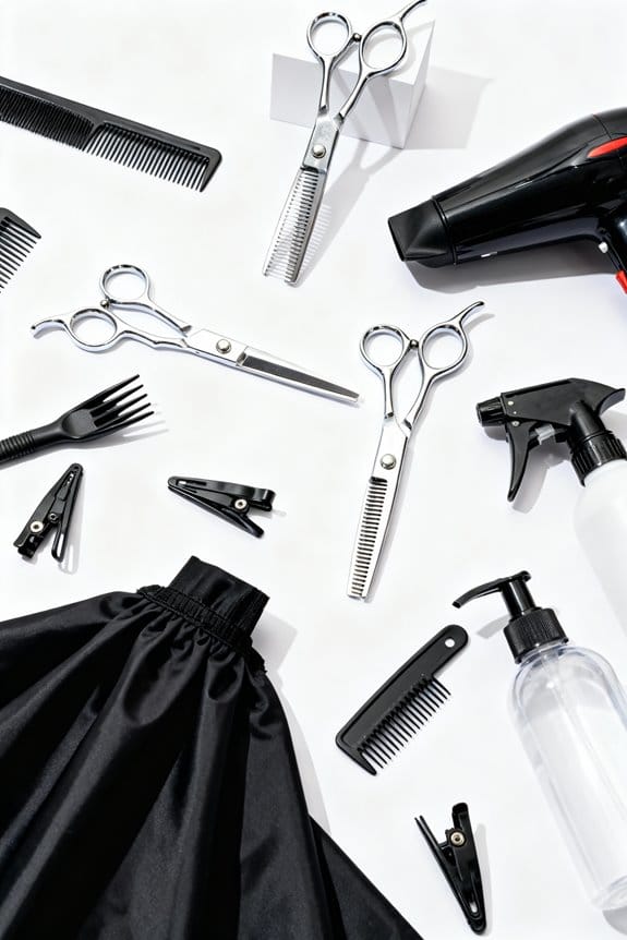 home hair cutting setup