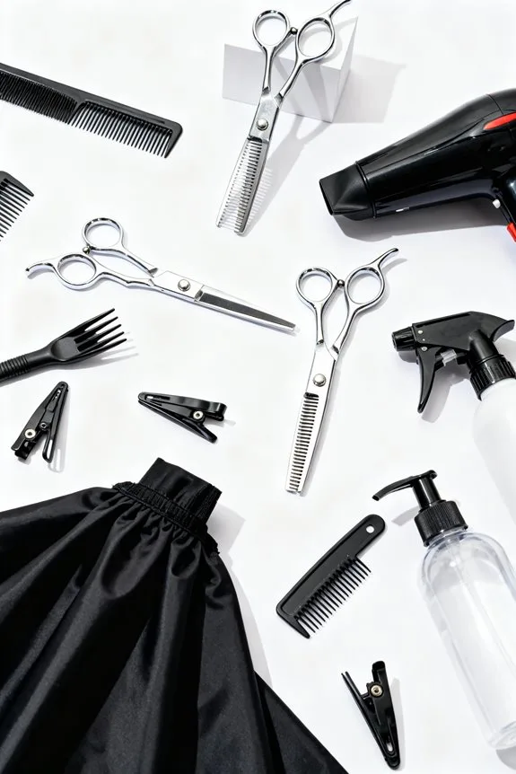 home hair cutting setup
