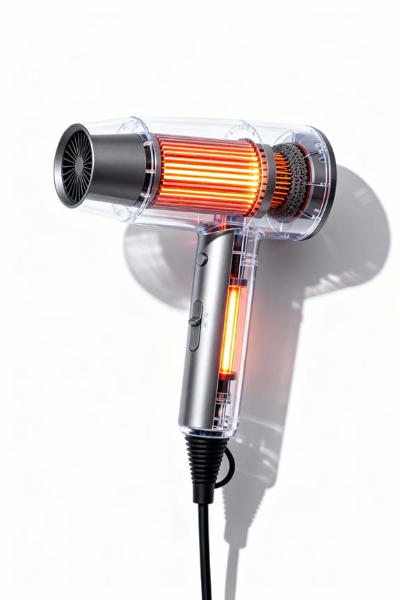 infrared hair dryer efficiency
