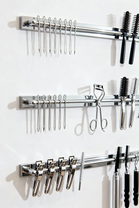 magnetic strips for organization