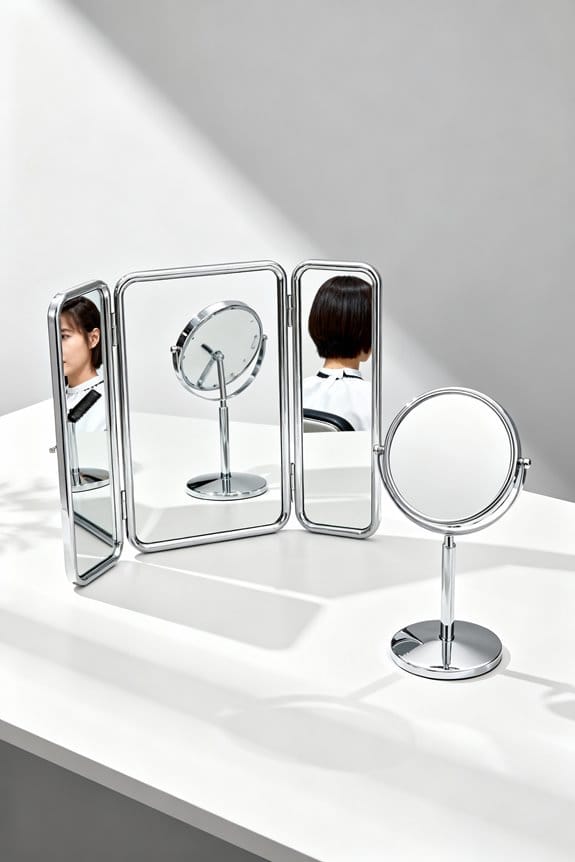 optimal mirror arrangement setup