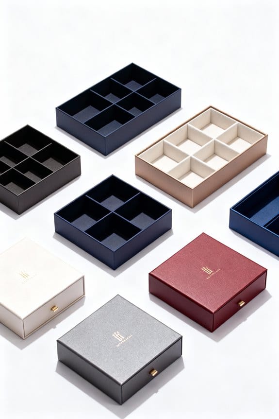 organize space with compartment boxes
