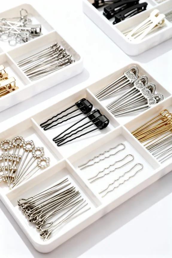 organizing hair pins effectively