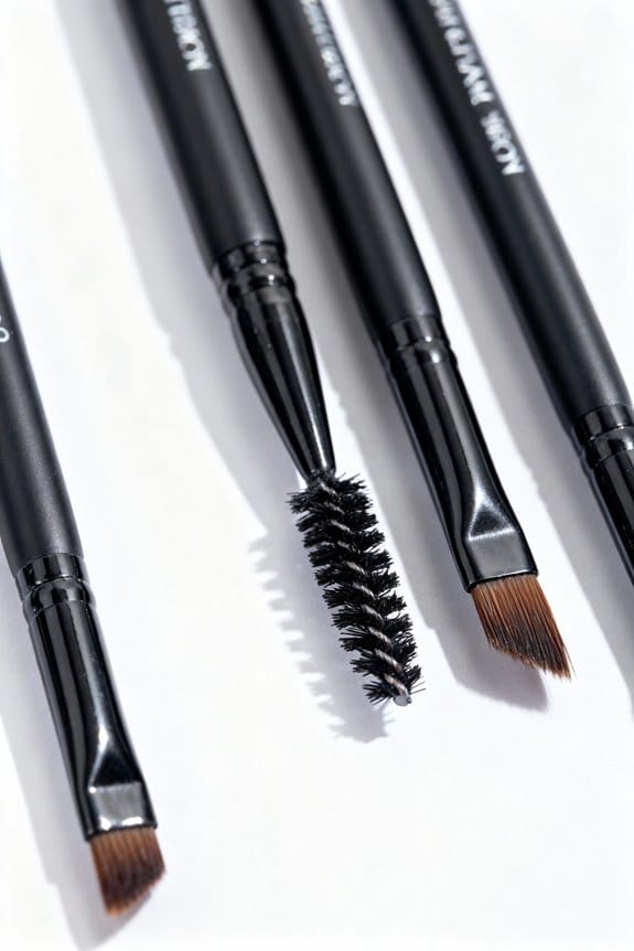 precision eyebrow brush selection