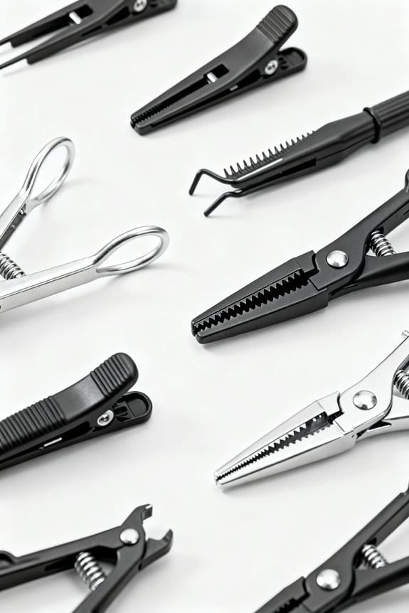 precision hair sectioning clips