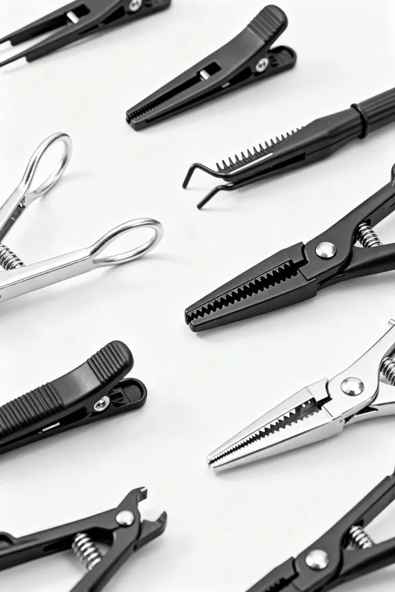 precision hair sectioning clips