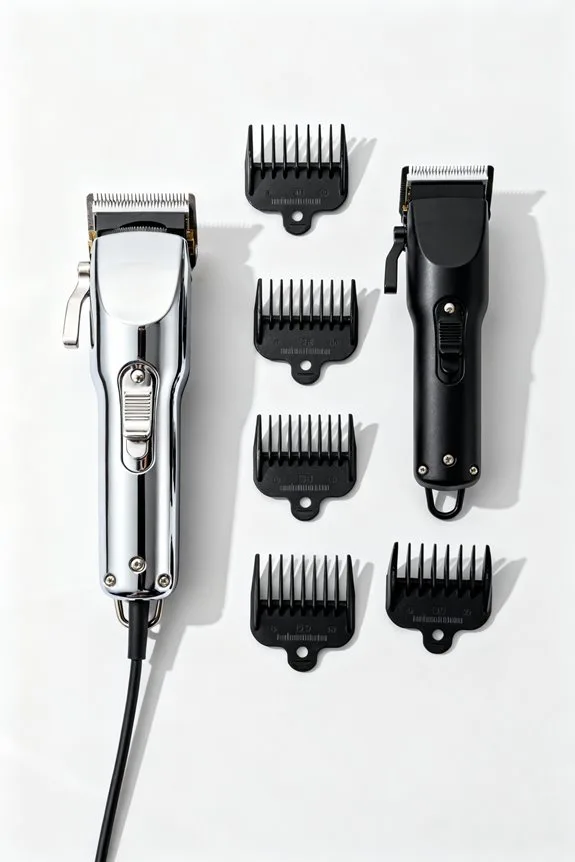 precision haircutting with tapering