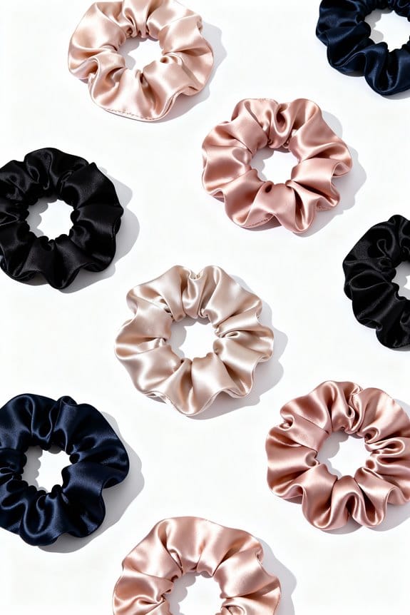 satin scrunchies protect hair