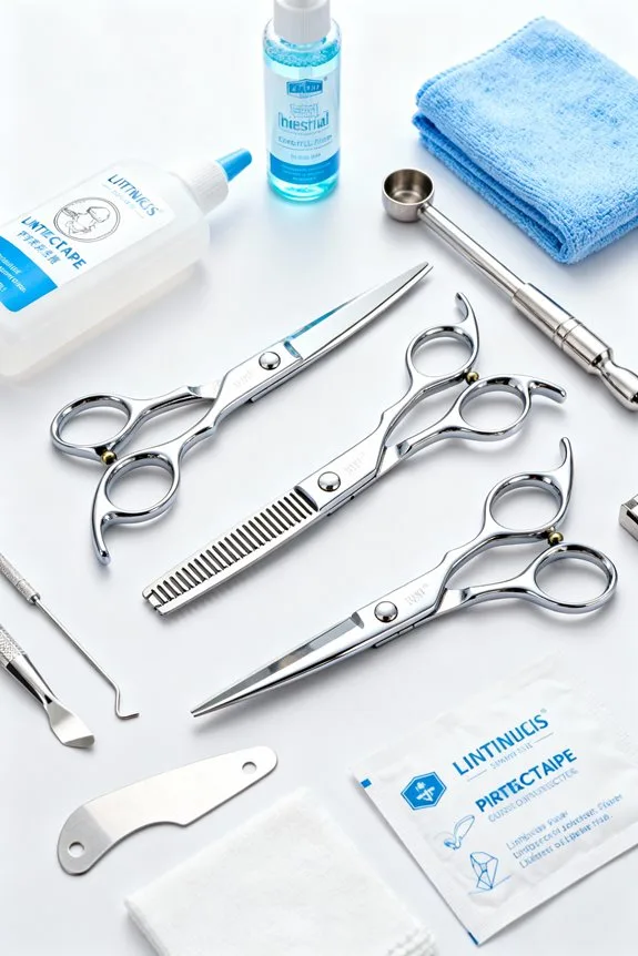 scissors cleaning and maintenance