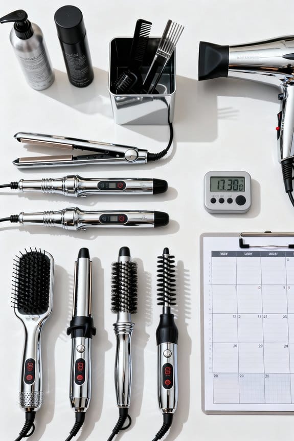 strategic heat styling scheduling