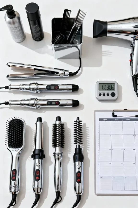 strategic heat styling scheduling
