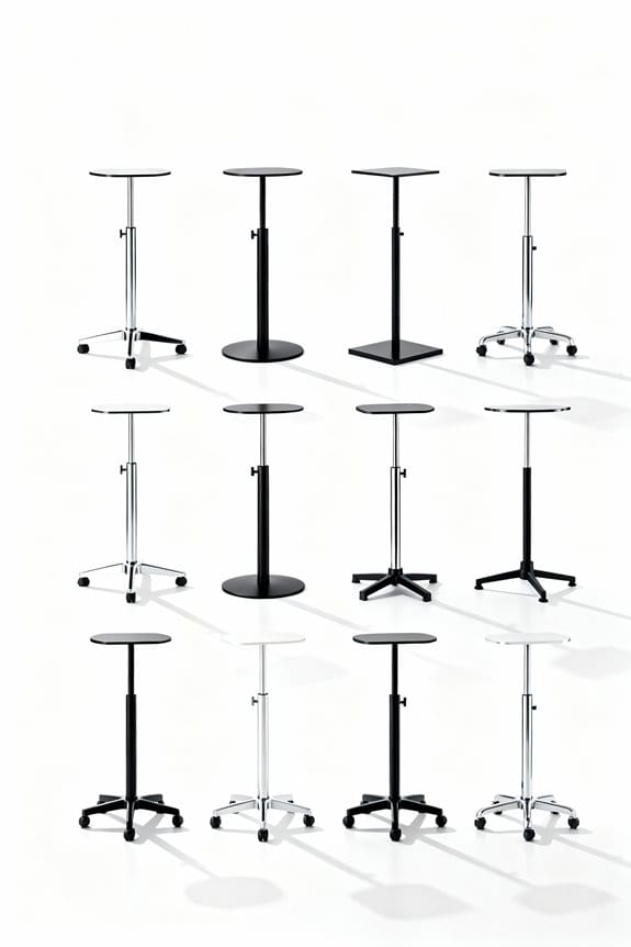 stylish and sturdy display stands