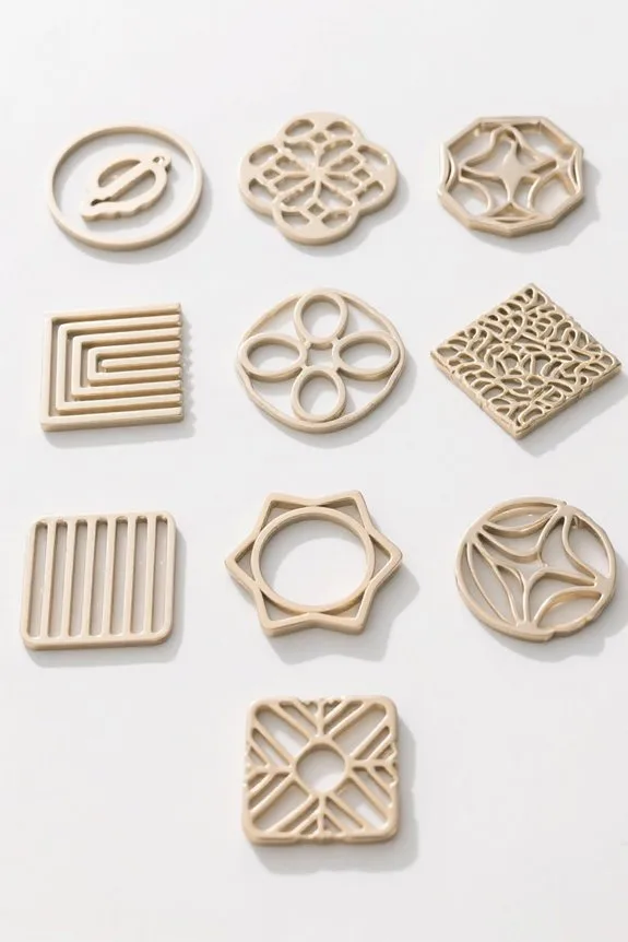 stylish heat resistant trivets selection