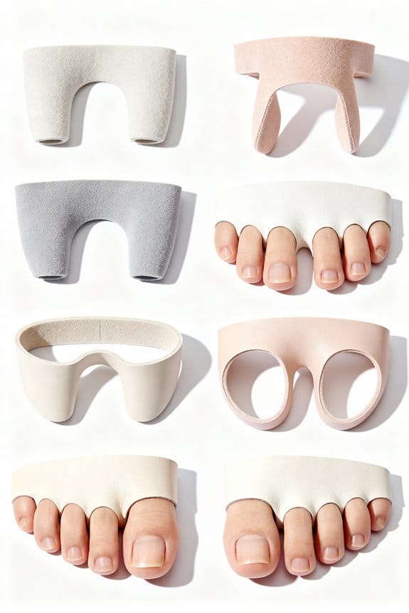toe spacers for alignment