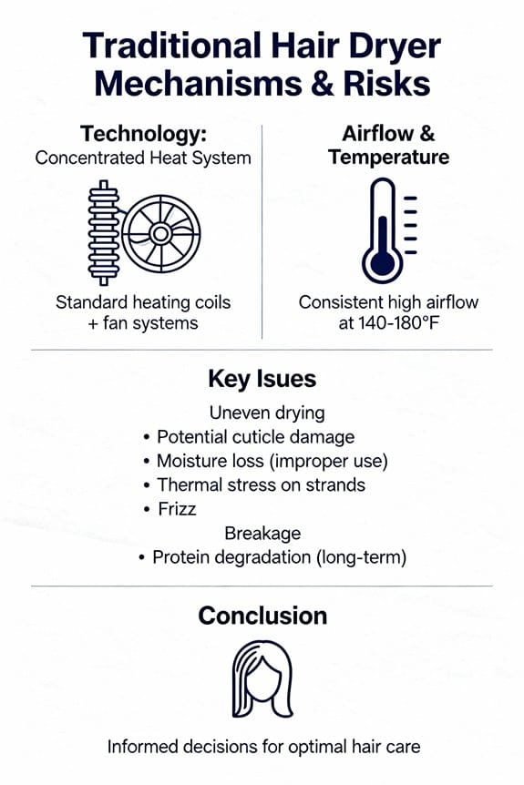 traditional hair dryer drawbacks