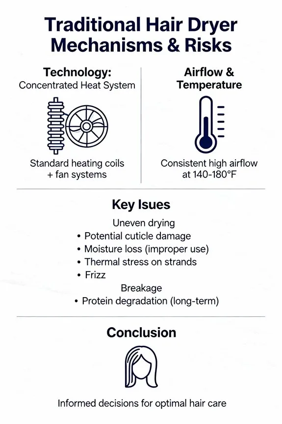 traditional hair dryer drawbacks