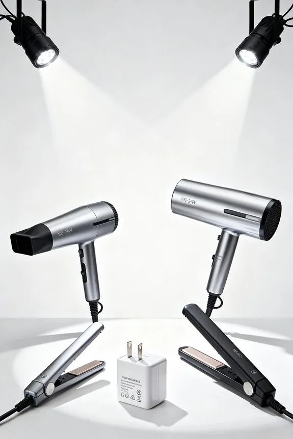 voltage differences affect hair tools
