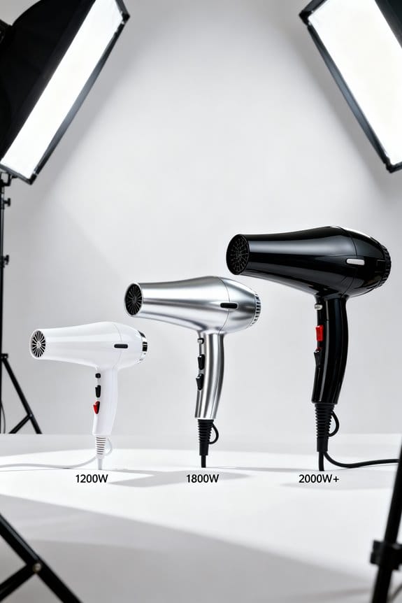 wattage levels affect drying